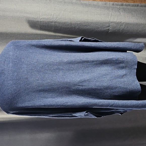 MARLA WAYNE PONCHO / SWEATER KNIT IN BLUE SIZE SML - Picture 5 of 8